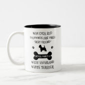 West Highland Terrier  Zweifarbige Tasse (Links)