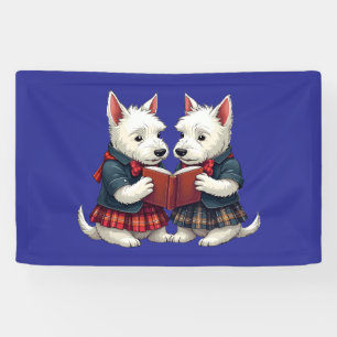West Highland Terriers Burns Nacht Lyrik lesen Banner