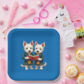 West Highland Terriers Burns Supper Reading Poetry Pappteller (Party)