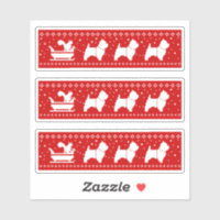 West Highland Terriers Christmas Schlitten Hunde