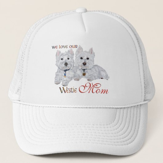 West Highland Terriers Mother Day Truckerkappe (Vorderseite)