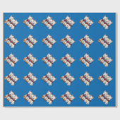 West Highland Terriers, schottisches Halstuch  Geschenkpapier (Flach)