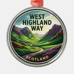 West Highland Way Schottland Ornament Aus Metall