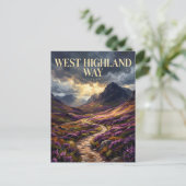 West Highland Way Schottland Postkarte (Stehend Vorderseite)