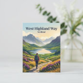 West Highland Way Schottland Postkarte (Stehend Vorderseite)