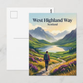 West Highland Way Schottland Postkarte (Vorne/Hinten)