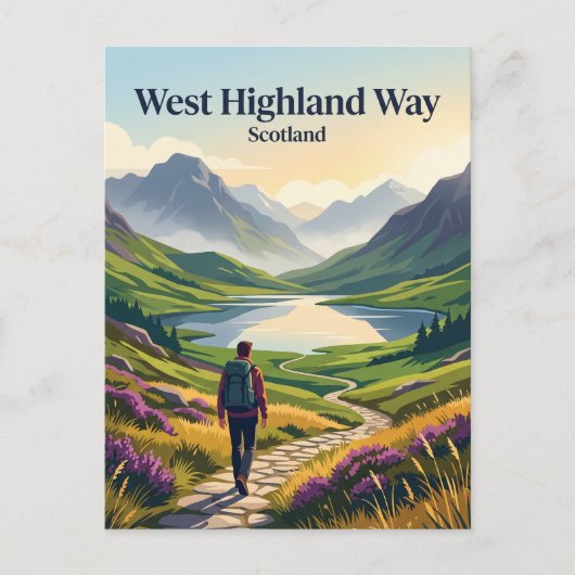 West Highland Way Schottland Postkarte (Vorderseite)