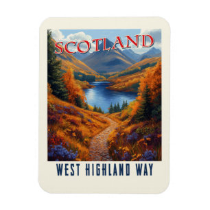 West Highland Way Schottland Vintage-Wanderreise  Magnet