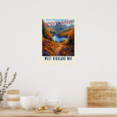 West Highland Way Scotland Vintages Wandern Poster (Küche)