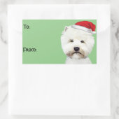 West Highland White Christmas Stickers (Tasche)