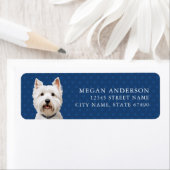 West Highland White Terrier Address Labels (Insitu)