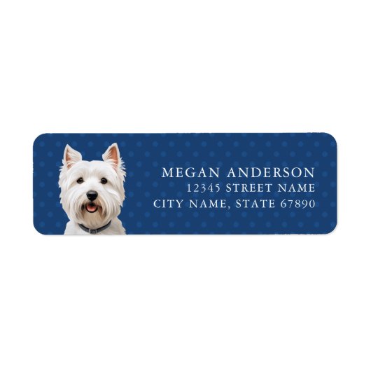 West Highland White Terrier Address Labels (Vorne)