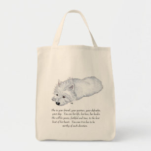 West Highland White Terrier Andenken Tragetasche