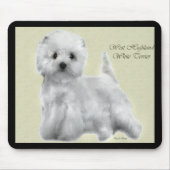 West Highland White Terrier Art Mousepad (Vorne)