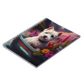 West Highland White Terrier auf dem Schiff Notizblock (Linke Seite)