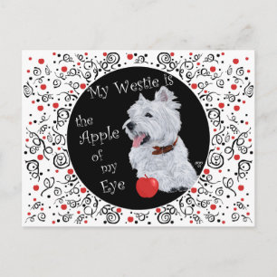 West Highland White Terrier Augapfel Postkarte