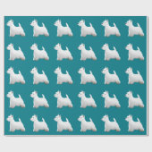 West Highland White Terrier Basic Breed Design Geschenkpapier (Flach)