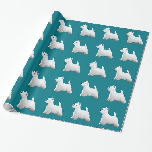 West Highland White Terrier Basic Breed Design Geschenkpapier (Ungerollt)