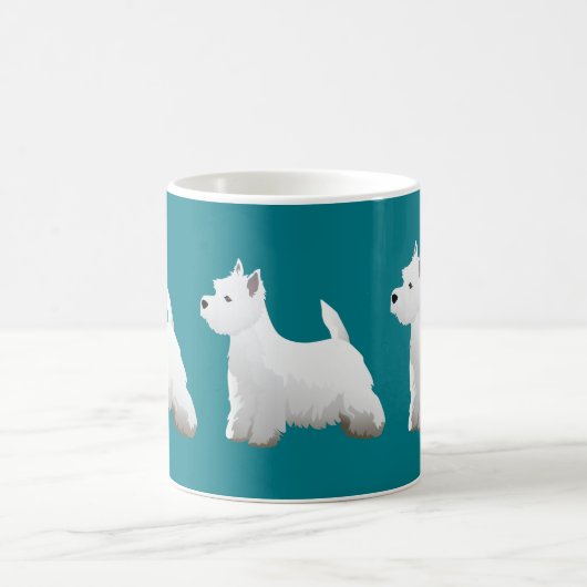 West Highland White Terrier Basic Breed Design Kaffeetasse (Mittel)