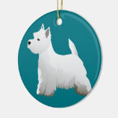 West Highland White Terrier Basic Breed Design Weihnachtsschmuck (Links)