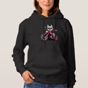 West Highland White Terrier Biker Funny Dog Motora Hoodie