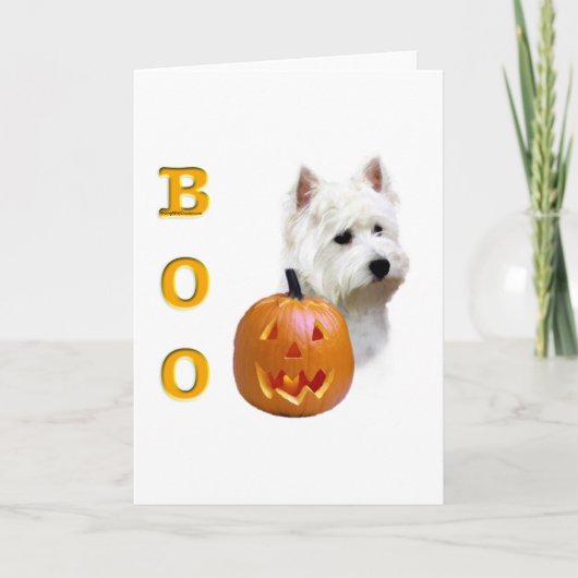 West Highland White Terrier Boo Karte (Vorderseite)