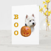 West Highland White Terrier Boo Karte (Gelbe Blume)