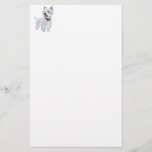 West Highland White Terrier Briefpapier (Vorderseite)