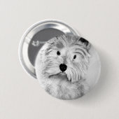 West Highland White Terrier Button (Vorne & Hinten)