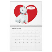 West Highland White Terrier CALENDAR Kalender (Feb 2026)