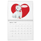 West Highland White Terrier CALENDAR Kalender (Feb 2027)