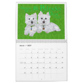 West Highland White Terrier CALENDAR Kalender (Mär 2027)