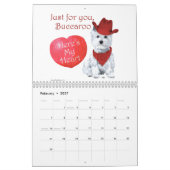 West Highland White Terrier CALENDAR Kalender (Feb 2027)
