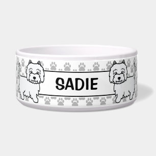 West Highland White Terrier Cartoon Dog Napf