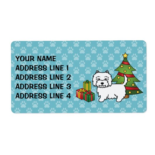 West Highland White Terrier Christmas (Vorne)