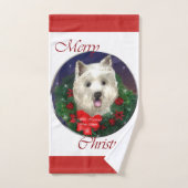 West Highland White Terrier Christmas Badhandtuch Set (Handtuch)