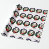 West Highland White Terrier Christmas Geschenkpapier (Ungerollt)