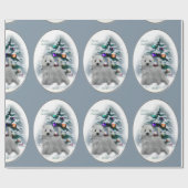 West Highland White Terrier Christmas Geschenkpapier (Flach)