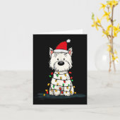 West Highland White Terrier Christmas Graphics Dog Karte (Gelbe Blume)