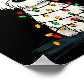 West Highland White Terrier Christmas Graphics Dog Poster (Ecke)