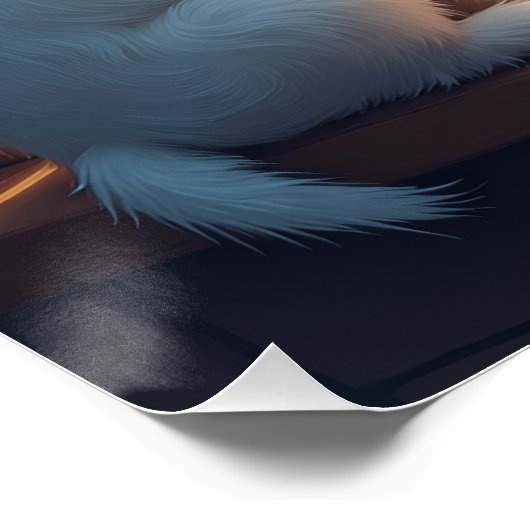 West Highland White Terrier Christmas Morning View Poster (Ecke)