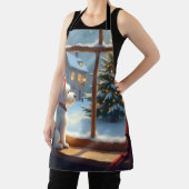 West Highland White Terrier Christmas Morning View Schürze (InSitu)