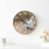 West Highland White Terrier Clock Große Wanduhr (Zuhause)