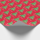 West Highland White Terrier Dog Christmas Tree Grn Geschenkpapier (Ecke)