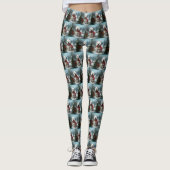West Highland White Terrier Dog in Snow Christmas Leggings (Vorderseite)