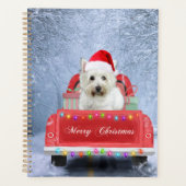 West Highland White Terrier Dog in Snow LKW Planer (Vorderseite)
