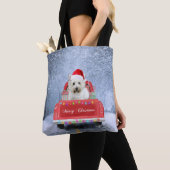 West Highland White Terrier Dog in Snow Tasche (Von Nahem)