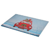 West Highland White Terrier Dog mit dem Weihnachts Schneidebrett (Ecke)