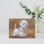 West Highland White Terrier Dog Postcard Postkarte (Stehend Vorderseite)