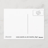 West Highland White Terrier Dog Postkarte (Rückseite)